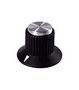 ROUND KNOB WITH ARROW INDICATOR, 6.35MM EH71-3F2S
