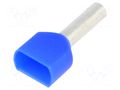 Tip: bootlace ferrule; insulated,double; copper; 2.5mm2; 10mm BM GROUP BM00558