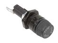 FUSE HOLDER, 5 X 20MM, PANEL MOUNT BK/HTB-24M-R
