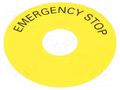 Warning plate; 22mm; 3SU1.5; -25÷70°C; Ømount.hole: 22mm; Ø: 75mm SIEMENS 3SU1900-0BC31-0DA0