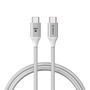 Orico 100W USB-C to USB-C charging cable (white), Orico CDX-100CC-WH-BP-IP