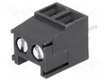 Connector: PCB terminal block; terminal; 12A; 300V; angled 90° NINIGI TB-3.5-P-2P-GY