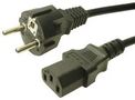 PWR CORD, CEE 7/7 PLUG-IEC C13, 1M, BLK MP-FCR72035