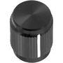 STRAIGHT KNURLED KNOB W/ LINE IND 6.38MM KN500B1/4
