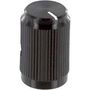 STRAIGHT KNURLED KNOB W/ LINE IND 6.37MM KB500B1/4
