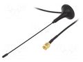 Antenna; RF; 3dBi; linear; magnet; 50Ω; 470÷862MHz; Ø: 29.4mm; Len: 3m SR PASSIVES 433M-ANT823