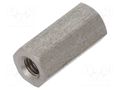 Screwed spacer sleeve; 12mm; Int.thread: M3; hexagonal DREMEC TFF-M3X12/DR144