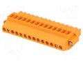 Pluggable terminal block; 3.5mm; ways: 14; angled 90°; plug; PBT WEIDMÜLLER BL3.50/14/270FSNOR