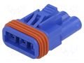 Connector: wire-wire/PCB; plug; female; E-Seal 572; 300V; PIN: 3 EDAC 572-003-000-400