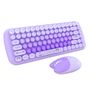 MOFII Candy New 2.4G Wireless Keyboard + Mouse Set (Purple), MOFII Candy New SMK-632M3A