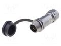 Connector: circular; plug; male; PIN: 6; IP67; ST12; 5÷8mm; 5A; 125V WEIPU ST1211/P6