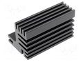 Heatsink: extruded; TO220; black; L: 50mm; W: 30mm; H: 31mm; 7.8K/W FISCHER ELEKTRONIK SK609-50SA