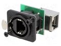 Coupler; socket; etherCON; PIN: 8; Cat: 5e; gold-plated; 8p8c; female NEUTRIK NTR-NE8FDPRB
