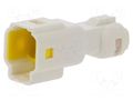 Connector: wire-wire; plug; male; 560,E-Seal; for cable; white EDAC 560-002-000-111