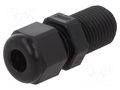Cable gland; with long thread; PG7; IP68; polyamide; black; HSK-K HUMMEL HUMMEL-1209070160