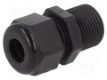 Cable gland; with long thread; PG11; IP68; polyamide; black; HSK-K HUMMEL HUMMEL-1209110160