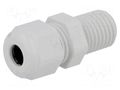 Cable gland; with long thread; M12; 1.5; IP68; polyamide; UL94V-0 HUMMEL HUMMEL-1209120030