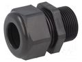 Cable gland; with long thread; M25; 1.5; IP68; polyamide; black HUMMEL HUMMEL-1209250130