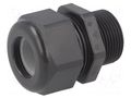 Cable gland; with long thread; M25; 1.5; IP68; polyamide; black HUMMEL HUMMEL-1209250131