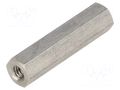 Screwed spacer sleeve; 30mm; Int.thread: M4; hexagonal DREMEC TFF-M4X30/DR146