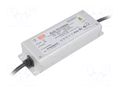 Power supply: switching; LED; 75W; 75÷150VDC; 250÷500mA; IP65; 91% MEAN WELL ELG-75-C500A