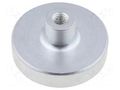 Magnet: permanent; neodymium; 350N; Ø: 32mm; H: 15.5mm; steel ELESA+GANTER GN50.2-ND-32-M5