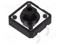 Microswitch TACT; SPST-NO; Pos: 2; 0.05A/12VDC; THT; none; 0.69N NINIGI TACTS-24K-F