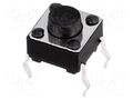 Microswitch TACT; SPST-NO; Pos: 2; 0.05A/12VDC; THT; none; 1N; 6x6mm NINIGI TACT-65K-F