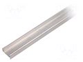Profiles for LED modules; natural; L: 1m; SURFACE10; aluminium TOPMET TOP-SURFACE10-1M