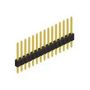 PIN HEADER, 15POS, 1ROW, 1.27MM, THT SLV N 1 055 15 G