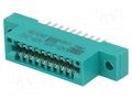 Connector: card edge; PIN: 20; 345; soldering; on PCBs; 2.54mm EDAC 345-020-520-202