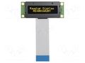 Display: OLED; alphanumeric; 16x2; Dim: 53x20x7.6mm; yellow; PIN: 16 RAYSTAR OPTRONICS REX001602BYPP5N0