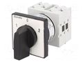 Switch: cam switch; Stabl.pos: 3; 16A; 1-0-2; panel; Poles: 2; Pos: 3 LOVATO ELECTRIC GX1652U