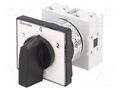 Switch: cam switch; Stabl.pos: 3; 16A; 1-0-2; panel; Poles: 1; Pos: 3 LOVATO ELECTRIC GX1651U