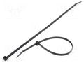 Cable tie; L: 390mm; W: 7.6mm; black; polyamide; 535N; Ømax: 100mm HELLERMANNTYTON T120R-BK