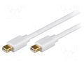 Cable; mini DisplayPort plug,both sides; DisplayPort 1.2; 2m GOOBAY MC.2110.020WH