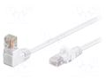 Patch cord; RJ45 plug,RJ45 down angled plug; U/UTP; 5e; stranded GOOBAY U/UTP5-90-005WH