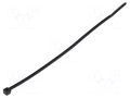 Cable tie; L: 145mm; W: 2.5mm; black; polyamide; 80N; Ømax: 35mm; T HELLERMANNTYTON T18I-UVBK