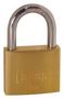 SAFETY PADLOCK, 4MM DIA X 25MM WD, BRASS K12025LO