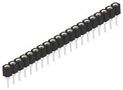 CONN, SIP SOCKET, 20P, 1ROW, 2.54MM, TH 2444090-4