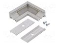 Connector 90°; natural; aluminium; CORNER10 TOPMET TOP-83110020