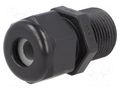 Cable gland; with long thread; PG11; IP68; polyamide; black; HSK-K HUMMEL HUMMEL-1209110161