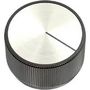 ROUND SKIRTED KNOB WITH LINE IND, 6.35MM EH71-4E2S