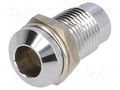 LED holder; 5mm; chromium; Cutout: Ø8mm; Body: silver SIGNAL-CONSTRUCT AMQ08