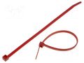 Cable tie; L: 150mm; W: 3.5mm; red; polyamide; 135N; Ømax: 35mm; T HELLERMANNTYTON T30R/RD