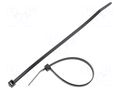 Cable tie; L: 150mm; W: 3.5mm; black; polyamide; 135N; Ømax: 35mm HELLERMANNTYTON T30R-BK