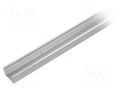 Profiles for LED modules; natural; L: 2m; UNI12; aluminium TOPMET TOP-UNI12-2M