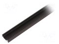 Profiles for LED modules; black; L: 2m; SURFACE10; aluminium TOPMET TOP-SURFACE10BK-2M