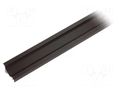 Profiles for LED modules; black; L: 1m; CORNER10; aluminium TOPMET TOP-CORNER10/BK-1M