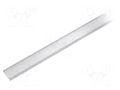 Cover for LED profiles; white; 1m; Kind of shutter: C; push-in TOPMET TOP-76320038